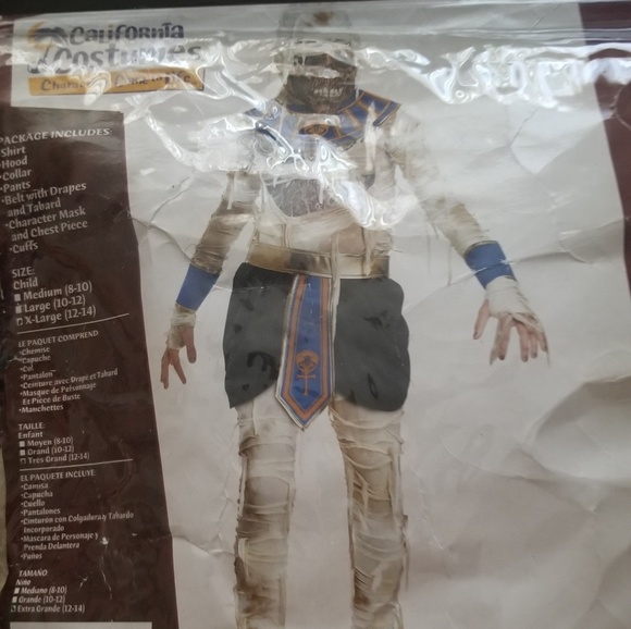 Egyptian mummy costume kids XLarge or adult small - Picture 2 of 3